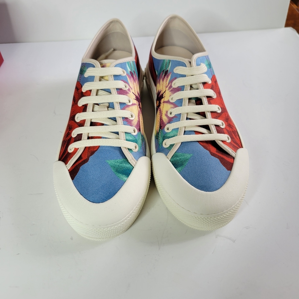 Salvatore Ferragamo floral print sneakers NEW IN BOX size 10 C RARE
